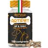 WOTPUP Integratore Articolazioni Cane, Sviluppato da Veterinari. Alta Qualità Made in Italy. 120 Compresse a Forma di Osso con: Glucosamina, Condroitina, Artiglio del Diavolo, MSM. Nuova Formula Cani e Gatti