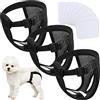 Svee 3 Pannolini per Cane Femmina in Calore Mutande per Cani con 9 Assorbenti Fascia per Ciclo Mestruale di Chihuahua Mutandine Lavabili Igieniche per Gatto Bulldog Incontinenti, Nero (Medio)