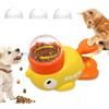 KutaKuta Alimentatore per animali domestici a forma di anatra gialla interattivo - 2025 Dispenser per cani giocattolo e giocattolo interattivo per gatti, alimentazione progressiva per cani e gatti