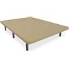 Duérmete Online - Base imbottita 3D traspirante con struttura stabile e telaio metallico super resistente + 6 gambe metalliche filettate da 25 cm, 105 x 190, beige