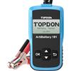 TOPDON ArtiBattery AB101 Tester Batteria 12V Analizzatore Digitale 100-2000 CCA Alternatore Strumento di Scansione Sistema di Avviamento e Ricarica per Auto SUV e Camion Leggeri