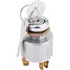 Keenso Interruttore Accensione Auto Universale 12V, 3 Posizioni ON OFF Start, con 2 Chiavi, SPB501