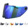 JQF Gear Visiera Casco Moto,Visiera Casco per MT 28B/Thunder 4,Sostituzione della Visiera della Lente del Casco del Parabrezza del Motociclo per Il Casco Integrale(Cromo blu)