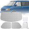 MaxEarn Set di tende termiche interne per VW T4, 3 pezzi, copertura per schermo anteriore per finestra, tenda da sole UV estiva e copertura isolante invernale per camper VW e camper