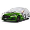 Kayme Telo Copriauto da Esterno, Compatibile con Ford Focus Hatchback (1999-2025), Copertura a 6 Starti per Impermeabile Anti UV Anti Vento Antipolvere, Telo Copri con Cerniera e in Cotone.