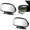 TENGWA Specchietto Retrovisore Auto 2 Pezzi Specchio Angolare Morto Specchio Retrovisore Auto Girevole a 360°Regolabile ad Alta Definizione Grandangolo Autoadesivo per Autos Camion e SUV