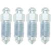OTOTEC 4 Pezzi Q235 Vite di Spurgo Pinza Freno in Acciaio 3/8-24 Nipplo Freno Compatibile con Harley-Davidson 502660 Argento