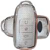 ATFIGII porte-clés-Abdeckung, compatibile con Chery Omoda 5, Tiggo 7, Tiggo 8, Tiggo 8 Pro, per Jaecoo 7, Guscio per la chiave, TPU, 4 Tasti, G, Argento