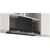 Bosch Serie 4, cappa di design integrato, 80 cm, vetro trasparente, nero opaco, DBB85CC60