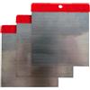 DIAMANT Polymer Set di 3 spatole giapponesi da 10 x 10 cm, in acciaio inox, spatola larga per riempire e lisciare, spatola da sollevare, set di attrezzi