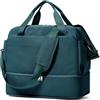 HPLQQ Borsone da Viaggio 40x20x25 Donna Bagaglio a Mano Ryanair 40x30x20, Borsa Sportiva Borsone da Palestra con Scomparto per le Scarpe, Borsa da Weekend, Ospedale Parto, Danza,C04-Blu pavone