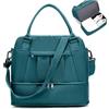 HPLQQ Borsone da Viaggio Donna Bagaglio a Mano Ryanair 40x20x25, Borsa Sportiva Borsone da Palestra con Scomparto per le Scarpe, Borsa da Weekend, Ospedale Parto, Danza,O5-Blu pavone