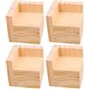 Yibuy 4 alzata per mobili da tavolo da 5 cm, altezza di sollevamento per divano e letto, per piedi da 6 x 6 cm