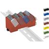 Shelly Hutschienenhalter PW3D Supporto per Hutschienen/Adattatore Quadro per supporto DIN Rail Shelly-MINI (35mm) (Rosso (Prime))