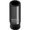 HILPATY Hlipaty Chiave a Bussola ad Impatto 22mm con Attacco da 1/2, Cr-Mo, Lunghezza 78 mm