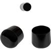 FUX 10 pezzi tappi per tubi in plastica (PVC), piedini per mobili, TUTTE LE DIMENSIONI SELEZIONABILI da 30mm a 90mm, cappucci protettivi, tappi scorrevoli per gambe per sedia (per tubo ø-esterno: 32-33mm)