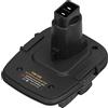 Walfront Adattatore Batteria DM18D per Batteria Milwaukee 18V - Convertitore Batteria Connettore Alimentazione Dock Durevole
