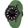 aswan watch Orologio Analogico al Quarzo per Donna e Uomo con Cinturino in Silicone,Quadrante Luminoso,12/24 Ore,Cassa da 38 MM,3 Lancette,Numeri Grandi,Orologio da Infermiera per Medici/Studenti