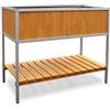 Habau sollevato Letto con Telaio in Alluminio, Colore Giallo