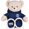 Doudou et Compagnie PSG - Peluche Orso Mascotte 35 cm - Licenza ufficiale Paris Saint-Germain - Felpa con cappuccio rimovibile - Peluche ultra morbido Souvenir PSG - Idea regalo per bambini e sostenitori appassionati di