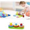 VIGA Wooden Interlocking Gears And Geometric Blocks