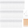 STARVAST 100 Pezzi 5ml Spruzzatore per Profumo, Mini Spruzzatore a Nebbia Fine Trasparente, Spruzzatore Vuoto 5ml, Flaconi per Campioni di Profumo, con Dosatore a Goccia
