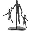 Sziqiqi Regali di Compleanno per Papà - Statua in Ferro di Papà Figlia Figlio Scultura D'amore Padre Figlio Decorazione per la Festa del Papà Figurina di Natale Regali per il Nuovo Papà Patrigno