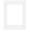 DEHA Design passepartout 30x40 cm per immagini 20,5x29,5 cm (DIN A4), bianco lucido