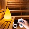 GBKDQQ Lampada per sauna, dimmerabile, con 16 colori RGB e 4 modalità, batteria senza fili con telecomando e USB, lampada LED per sauna, ristorante, bar, giardino