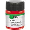 KREUL 75572 - Vernice acrilica opaca, rosso scuro in barattolo da 50 ml, vernice a base d'acqua dalla copertura cremosa, ad asciugatura rapida, adatta a molte superfici diverse