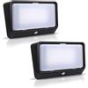 acegoo Luce per veranda esterna per camper, con 3 modalità di illuminazione (1800K, 6500K, rossa), base bianca Nano impermeabile IP65, ideale per barche cabine camion camper, colore nero (2)