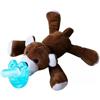 ElioNewborn Ciuccio per bambini con peluche - silicone senza BPA - ciuccio ciuccio (orso)