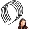 ZYEKIU 5 Pezzi Cerchietto Capelli in Plastica con Denti, Unisex Cerchietti Ragazze Donne Uomini Capelli Uomo Cerchietto, Donna cerchietti per Frontino nero Bambina Skincare Fascia