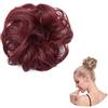SEGO Pettine per capelli a coda di cavallo Scrunchie Voluminoso Fibra Sintetica Aggiunta Ponytail Estensione Capelli - 118#