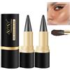 SHUOHONG 2 Pezzi Eyeliner Marrone Pen, Make Up Eyeliner Ad Asciugatura Rapida, Trucchi Donna Water Resistant a Lunga Tenuta, Professional Waterproof Antisudicio (Marrone Scuro)