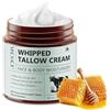 mysemgshuo Beef Tallow Cream Beef Tallow for Skin, sebo di manzo per pelle, crema di sebo di manzo nutrito con miele, cera d'api, crema idratante per viso e corpo