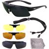Rapid Eyewear - Occhiali da sole UV400 Innovation Plus, polarizzati per prescrizione, per uomo e donna, colore: Nero