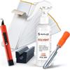 SAPLIZE Golf Regriping Kit di 15 Nastri con Retro in Carta, 5 Once di solvente, Morsetto per morsa e Lama a uncino