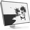 kwmobile 24-26 monitor Cover - Protezione Monitor PC Antipolvere Schermo Computer - Custodia Protettiva Relax sull'Amaca Bianco