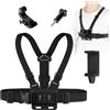 Adiwo Imbracatura Pettorale, Supporti per Action Cam, Adatta per GoPro Hero 13, 12, 11, 10, 9, 8, 7, 6, 5, 4, DJI Action 5 Pro 4/3 e la Maggior Parte delle Action Camera