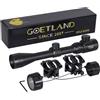 Goetland Cannocchiale da puntamento 3-9x40 EG Caccia tattica illuminata telescopica rossa e verde con supporti gratuiti