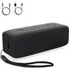 JUOVI ZS300 Cassa Bluetooth Portatile 6.0, Audio Stereo Hifi, 24 Ore Di Riproduzione, Impermeabile Ip68, Accoppiamento Tws, Supporto Scheda Tf E Ingresso Aux Da 3,5 Mm (Standard, Nero)
