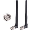 Superbat Antenna 433MHz Omnidirezionale 3dBi Guadagno Connettore BNC Maschio Regolabile in Angolo per Attrezzatura Radioamatore