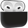 MyGadget Cover Silicone Compatibile con Apple AirPods 3a Generazione - Case Morbido per Cuffie Auricolari - Custodia in Gomma - Skin Nero