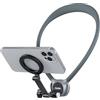 TELESIN SE 2.0 - Supporto per collo magnetico per iPhone 16 15 14 Samsung Android, supporto flessibile POV per Go Pro Hero DJI Osmo con film multi-angolo, accessori grigio