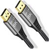 Angusplay 8K Cavo DisplayPort 1.4 5m, Ultra HD 4K@144Hz, 8K@60Hz, HBR3 (risoluzione 7680x4320), alta velocità 32.4Gbps, Display Port Cavo DP 1.4 1.2 5 metri lungo intrecciato