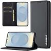 ZHOZEXIN Custodia a portafoglio per Samsung Galaxy s26, in pelle PU, chiusura magnetica, con supporto per carte di credito, supporto antiurto per Samsung s26 (nero)