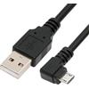 cablecc Cavo di ricarica dati Micro USB 5 pin a USB 2.0 con angolo sinistro di 90 gradi per telefono e tablet, velocità di trasferimento di 480 Mbps (150cm)