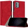 JayModCase Custodia per Motorola Moto G22,Flip Custodia Portafoglio Caso Libro con Magnetica | porta carte di credito | Supporto Stand - Rosso