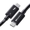 Cable Matters [Certificato Intel] Cavo Thunderbolt 5 da 80Gbps con aumento della larghezza di banda fino a 120Gbps e ricarica da 240W in nero - 1m, compatibile con Thunderbolt 4, USB 4 e USB-C
